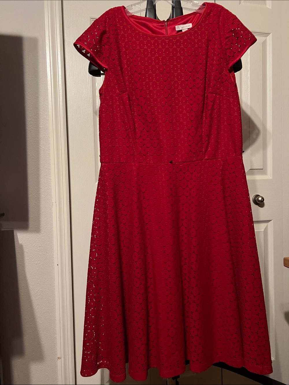 dressbarn Red Lace A-Line Cocktail Dress